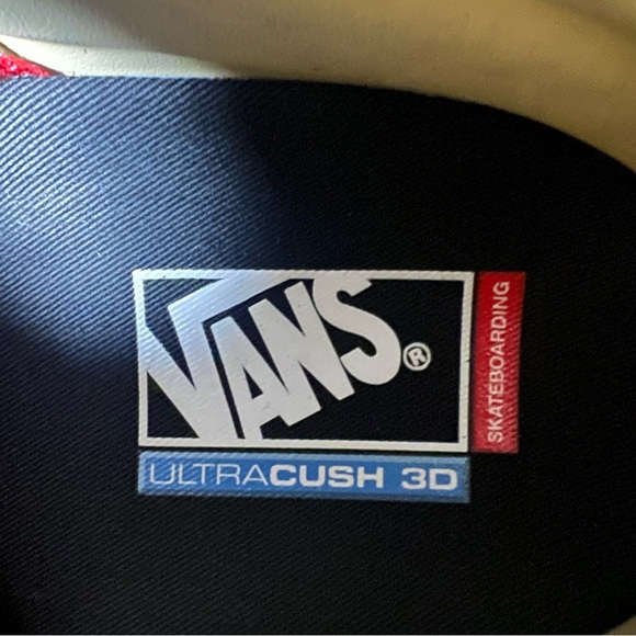 VANS New! Men’s Shoes Skate Grosso Mid University Red Blue Size 11.5 - Picture 7 of 9